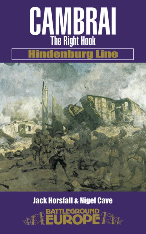 This image is the cover for the book Cambrai, Battleground Europe