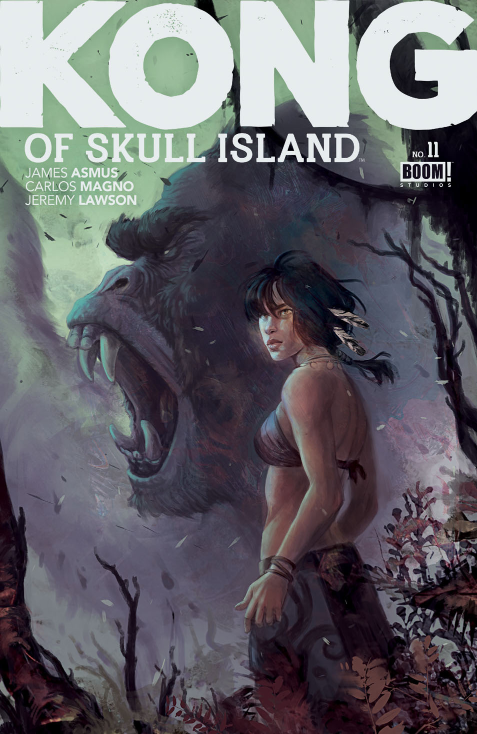 This image is the cover for the book Kong of Skull Island #11, Kong of Skull Island