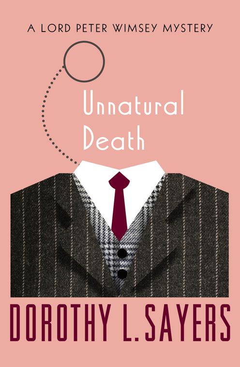 Unnatural Death, The Lord Peter Wimsey Mysteries