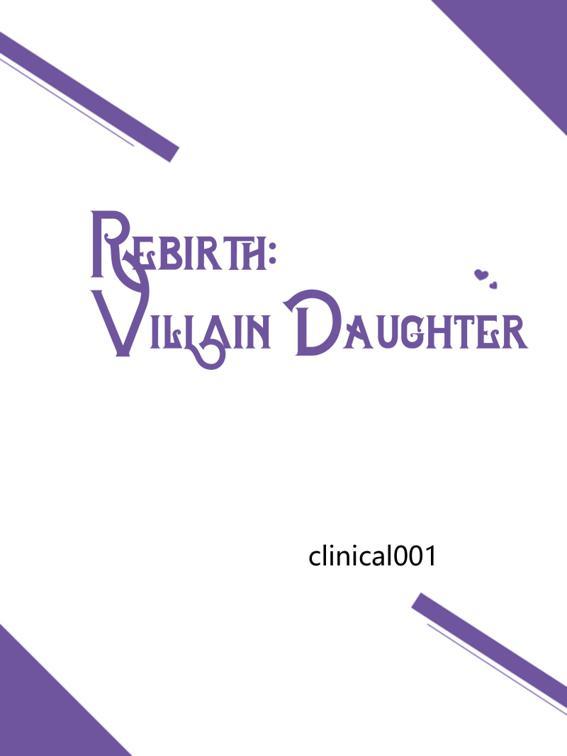 Rebirth: Villain Daughter, Volume 2