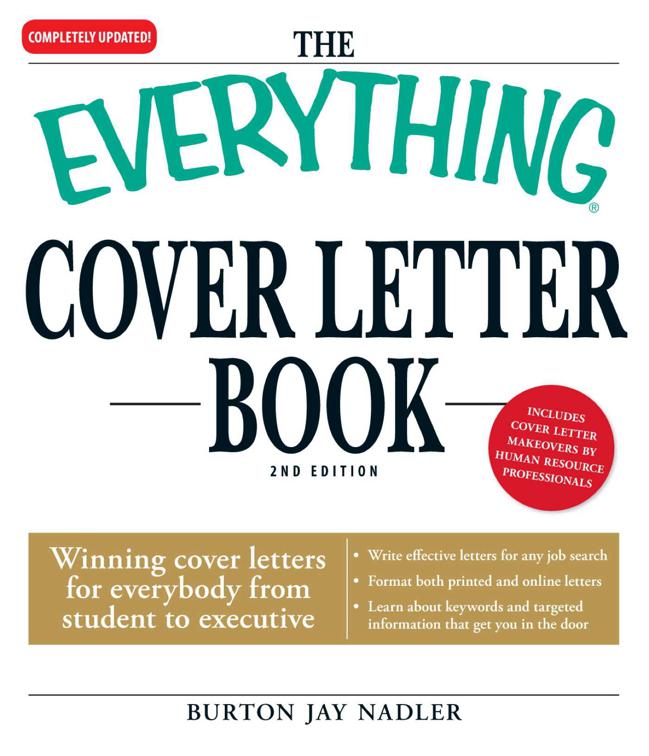 Everything Cover Letter Book, The Everything Books