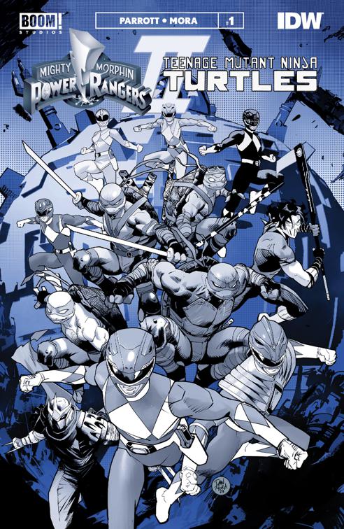 Mighty Morphin Power Rangers/Teenage Mutant Ninja Turtles II Black &amp; White Edition #1, Mighty Morphin Power Rangers/Teenage Mutant Ninja Turtles II Black &amp; White Edition