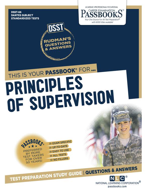 PRINCIPLES OF SUPERVISION, DANTES Subject Standardized Tests (DSST)