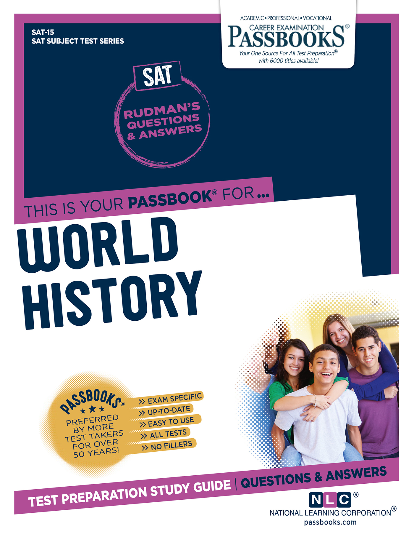 This image is the cover for the book WORLD HISTORY, College Board SAT Subject Test Series