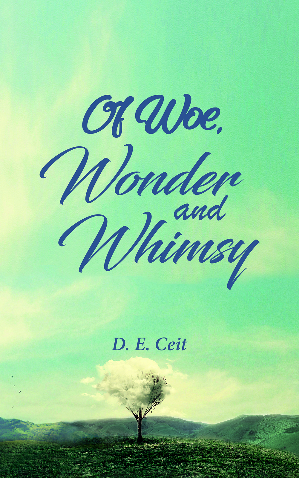 This image is the cover for the book Of Woe, Wonder and Whimsy