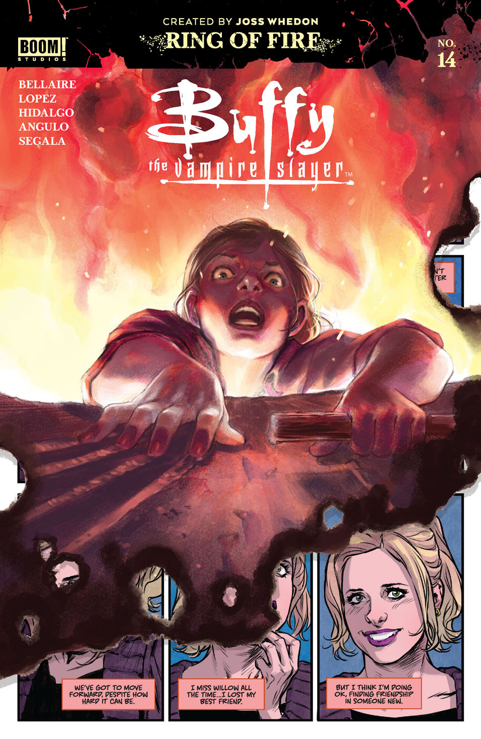 This image is the cover for the book Buffy the Vampire Slayer #14, Buffy the Vampire Slayer