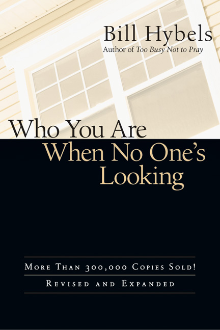 This image is the cover for the book Who You Are When No One's Looking