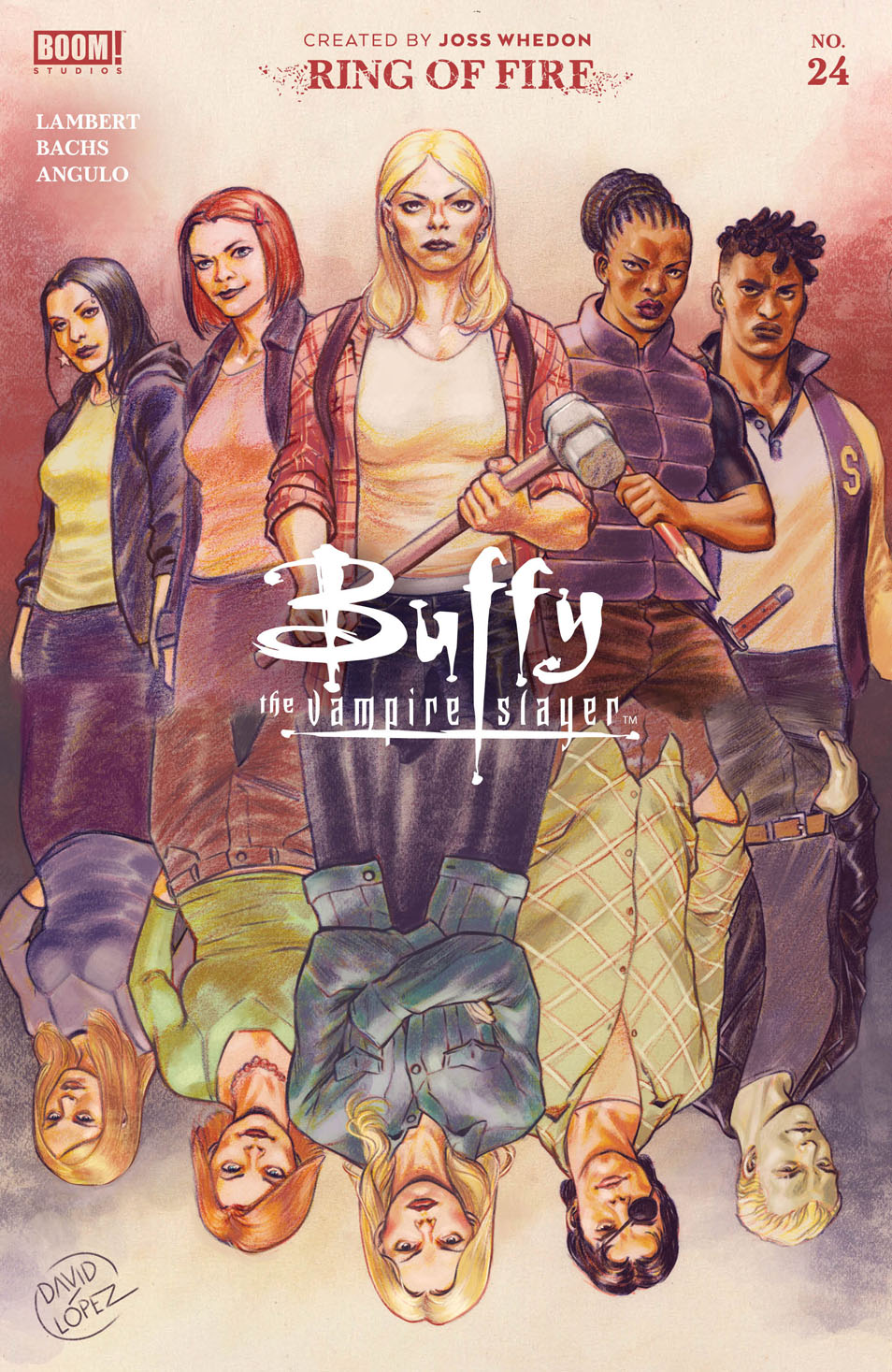 This image is the cover for the book Buffy the Vampire Slayer #24, Buffy the Vampire Slayer