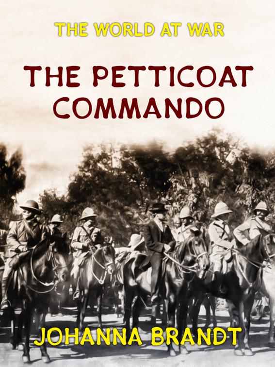 The Petticoat Commando Boer Women in Secret Service, The World At War