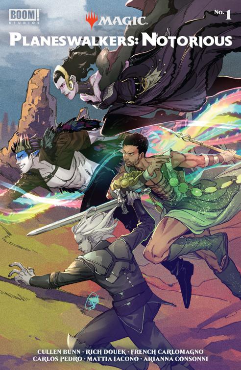 This image is the cover for the book Magic Planeswalkers: Notorious #1