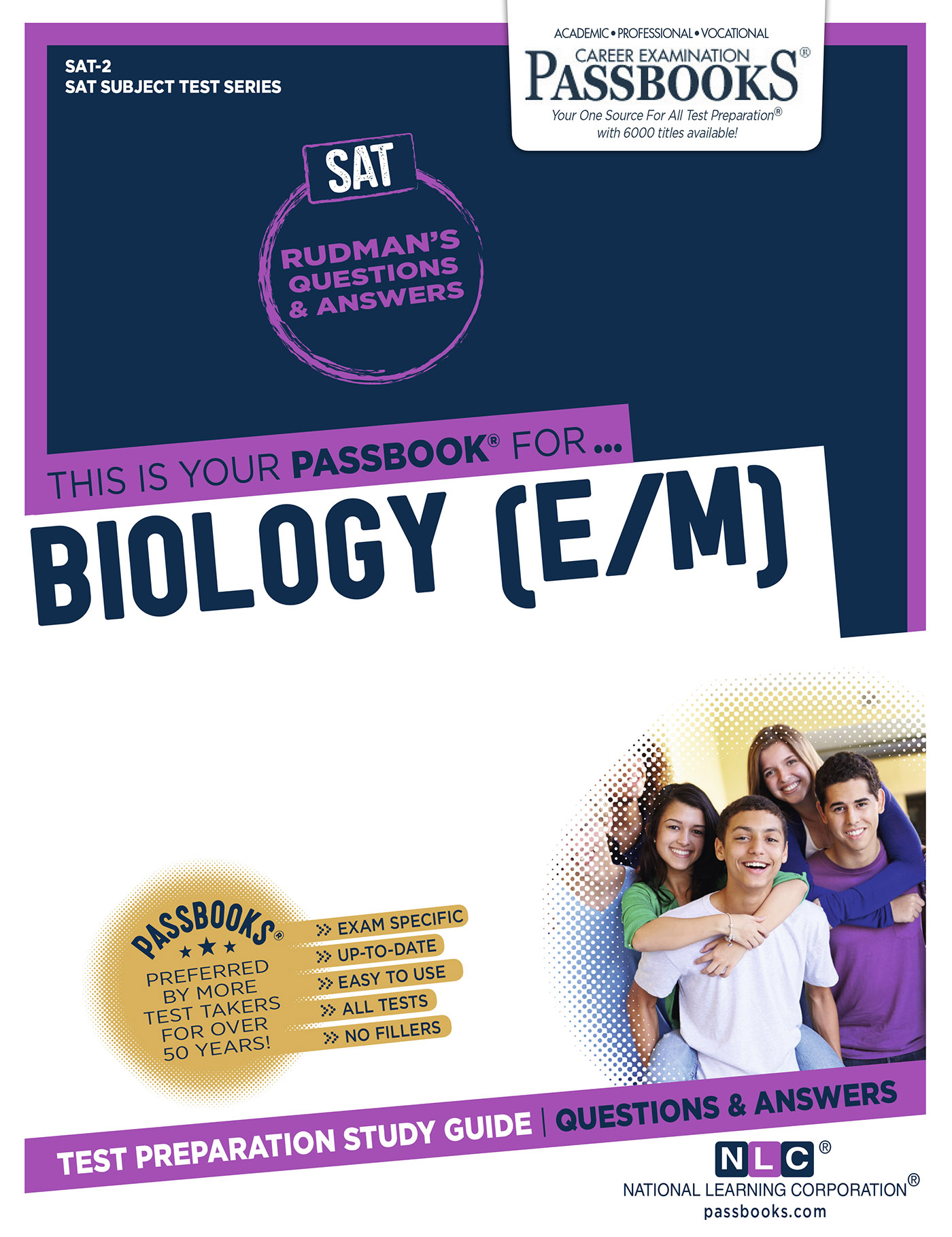 This image is the cover for the book BIOLOGY (E/M), College Board SAT Subject Test Series