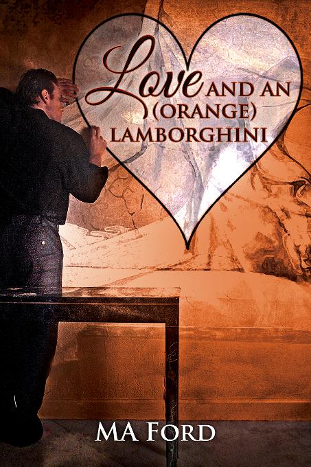 This image is the cover for the book Love and an (Orange) Lamborghini, A Valentine Rainbow