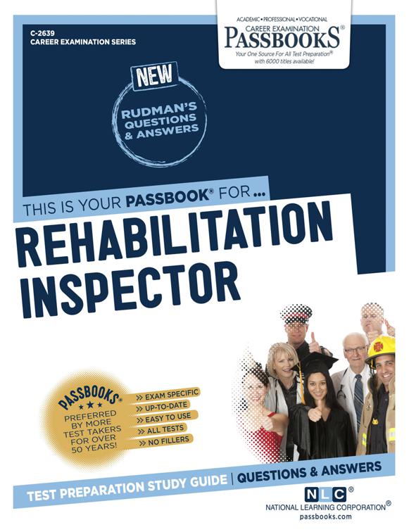 Rehabilitation Inspector, Career Examination Series