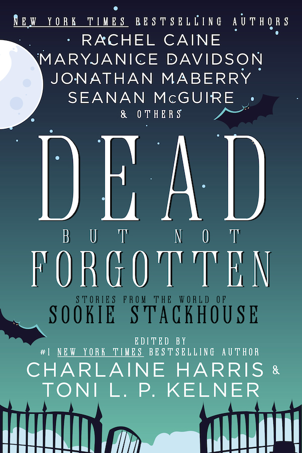This image is the cover for the book Dead But Not Forgotten, Sookie Stackhouse