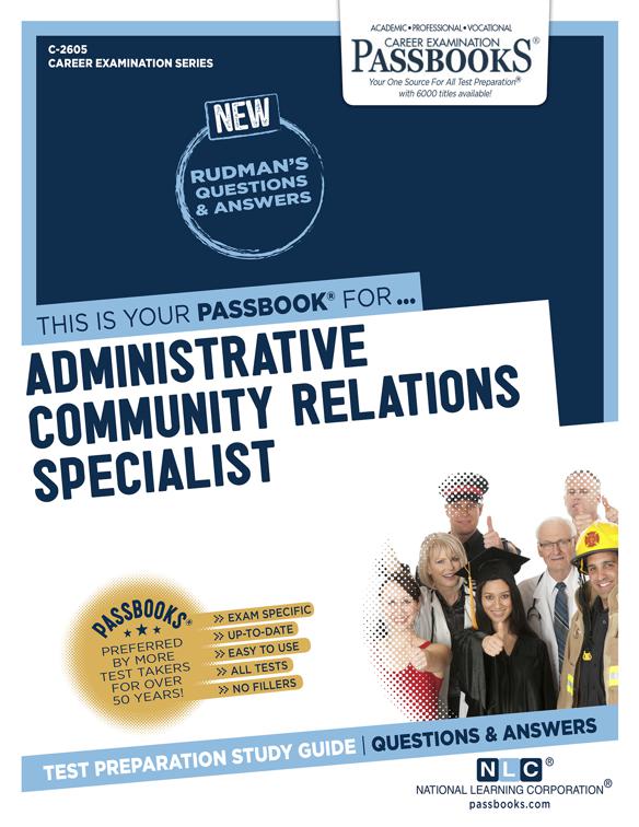 Administrative Community Relations Specialist, Career Examination Series