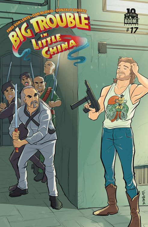 This image is the cover for the book Big Trouble in Little China #17, Big Trouble in Little China