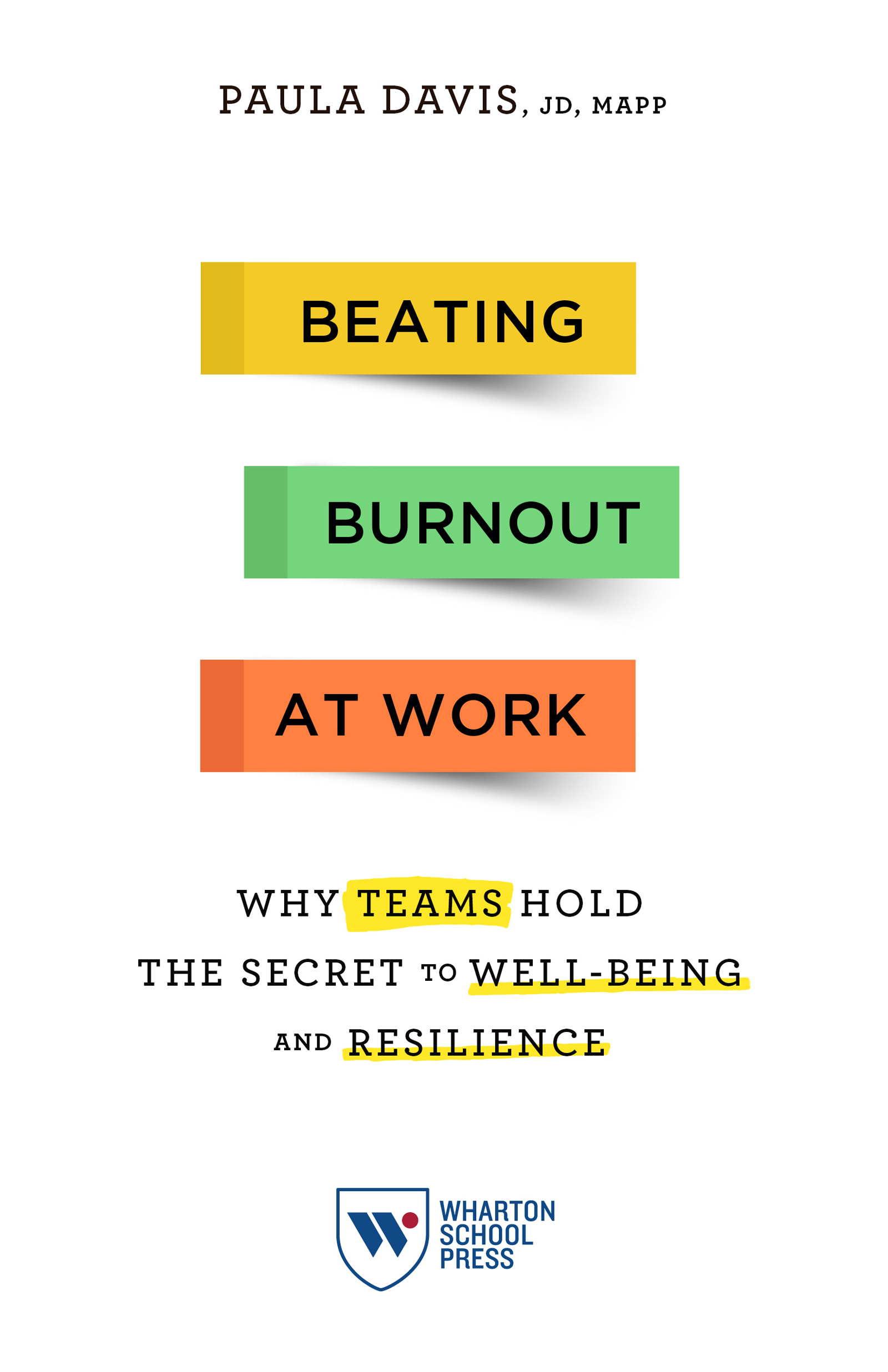 This image is the cover for the book Beating Burnout at Work