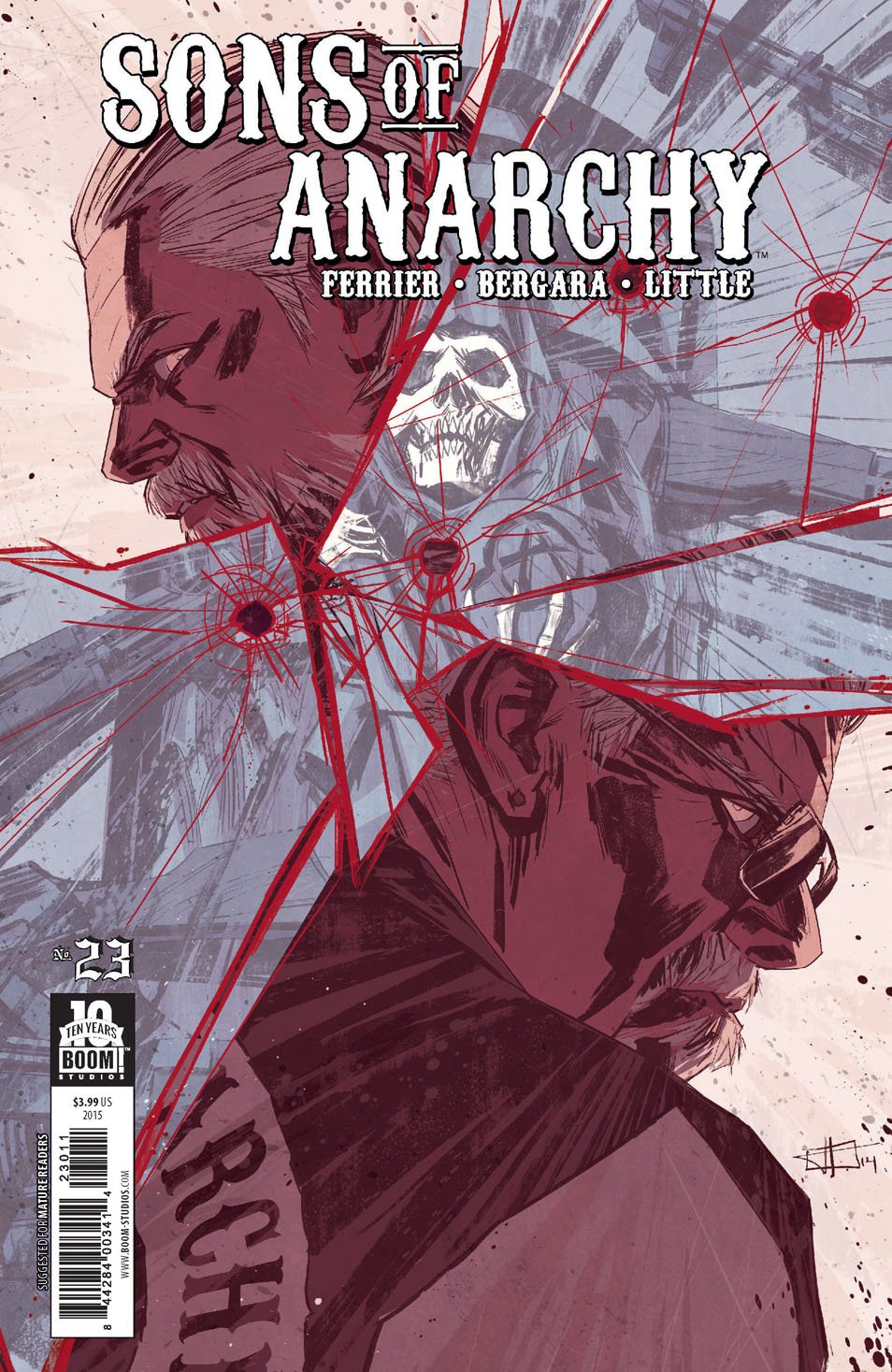 This image is the cover for the book Sons of Anarchy #23, Sons of Anarchy