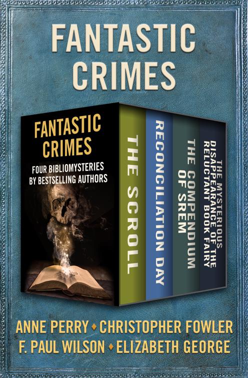This image is the cover for the book Fantastic Crimes, Bibliomysteries