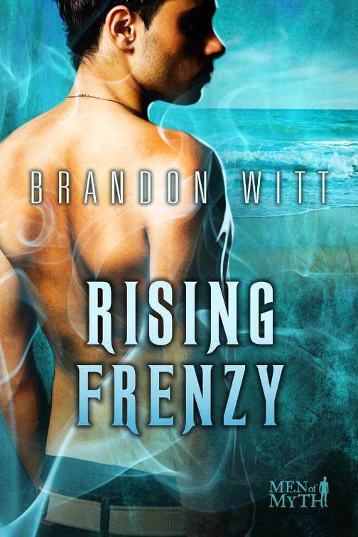 This image is the cover for the book Rising Frenzy, Men of Myth