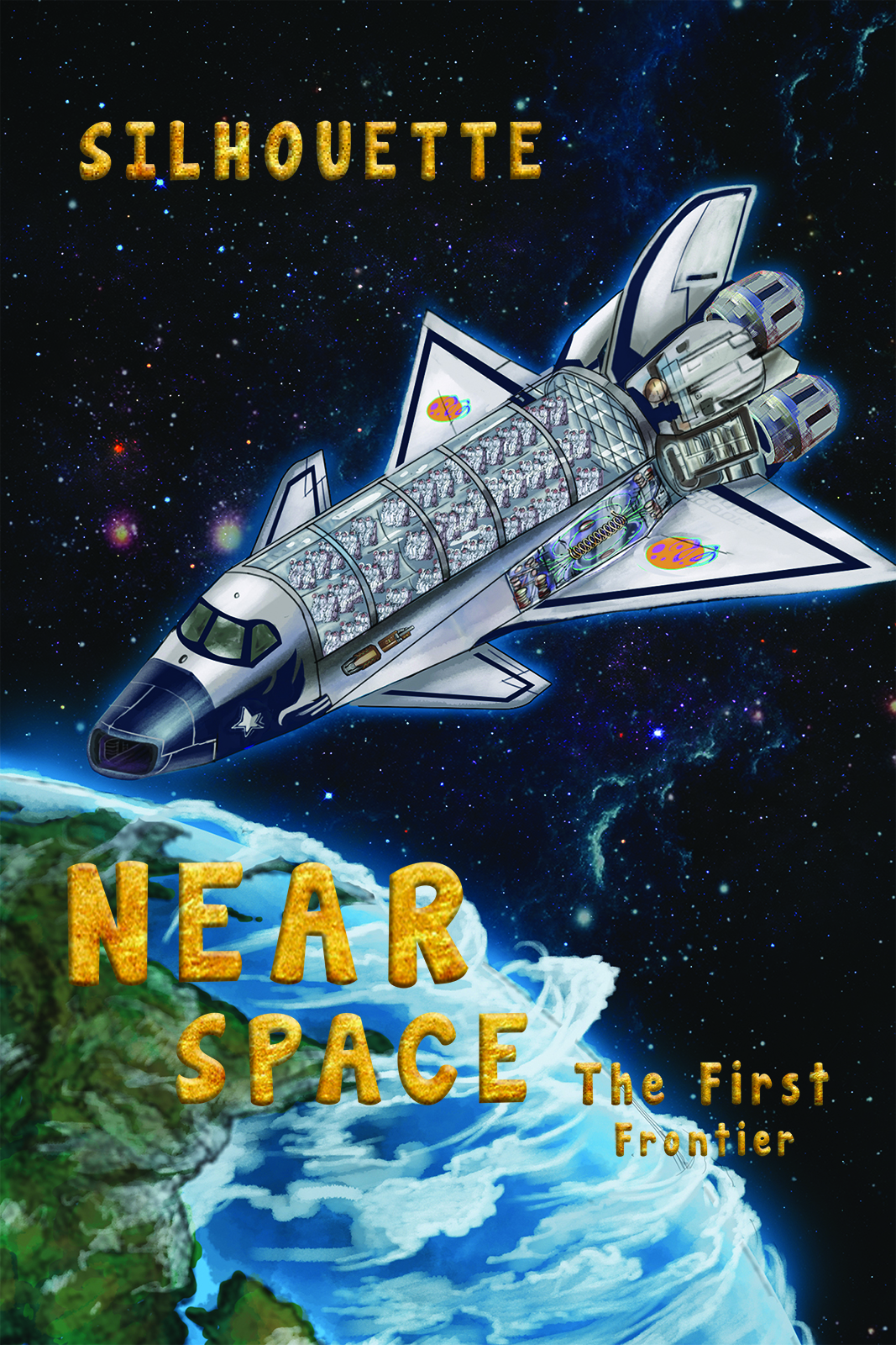 This image is the cover for the book Near Space - The First Frontier