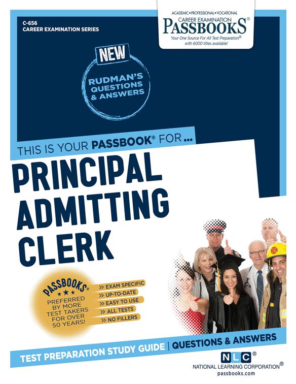 Principal Admitting Clerk, Career Examination Series