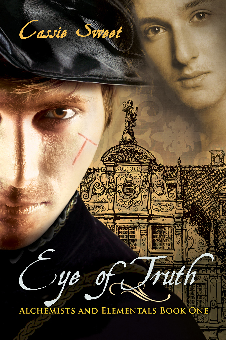 This image is the cover for the book Eye of Truth, Alchemists and Elementals