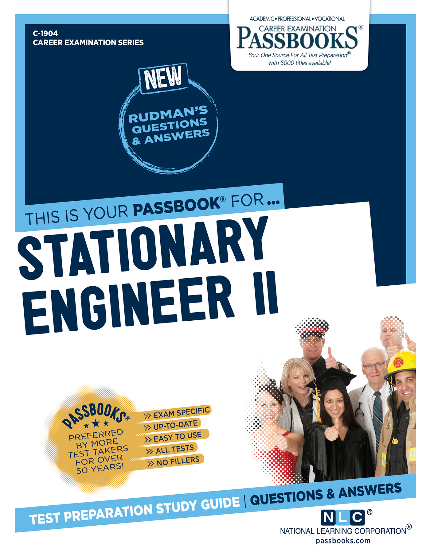 This image is the cover for the book Stationary Engineer II, Career Examination Series