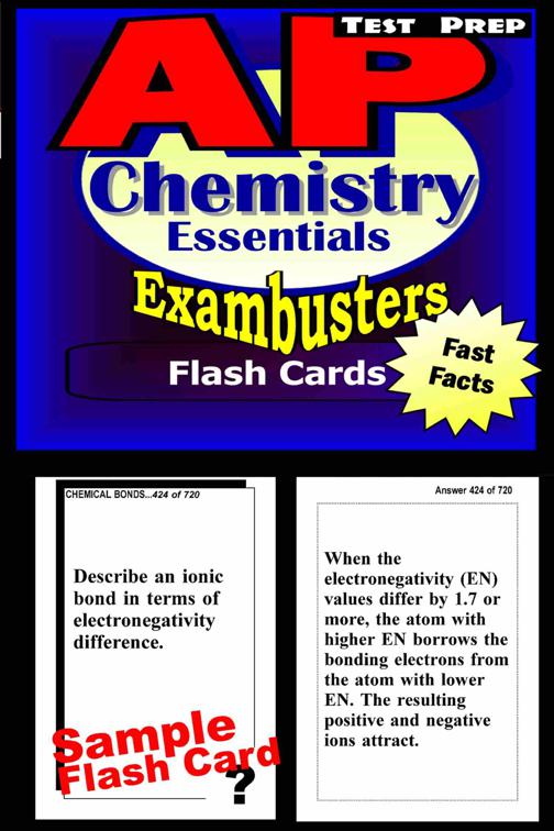 AP Chemistry Test Prep Review--Exambusters Flash Cards, Exambusters AP