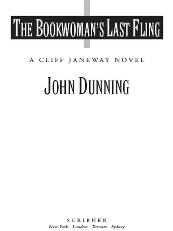 Bookwoman&#x27;s Last Fling, Cliff Janeway Novels