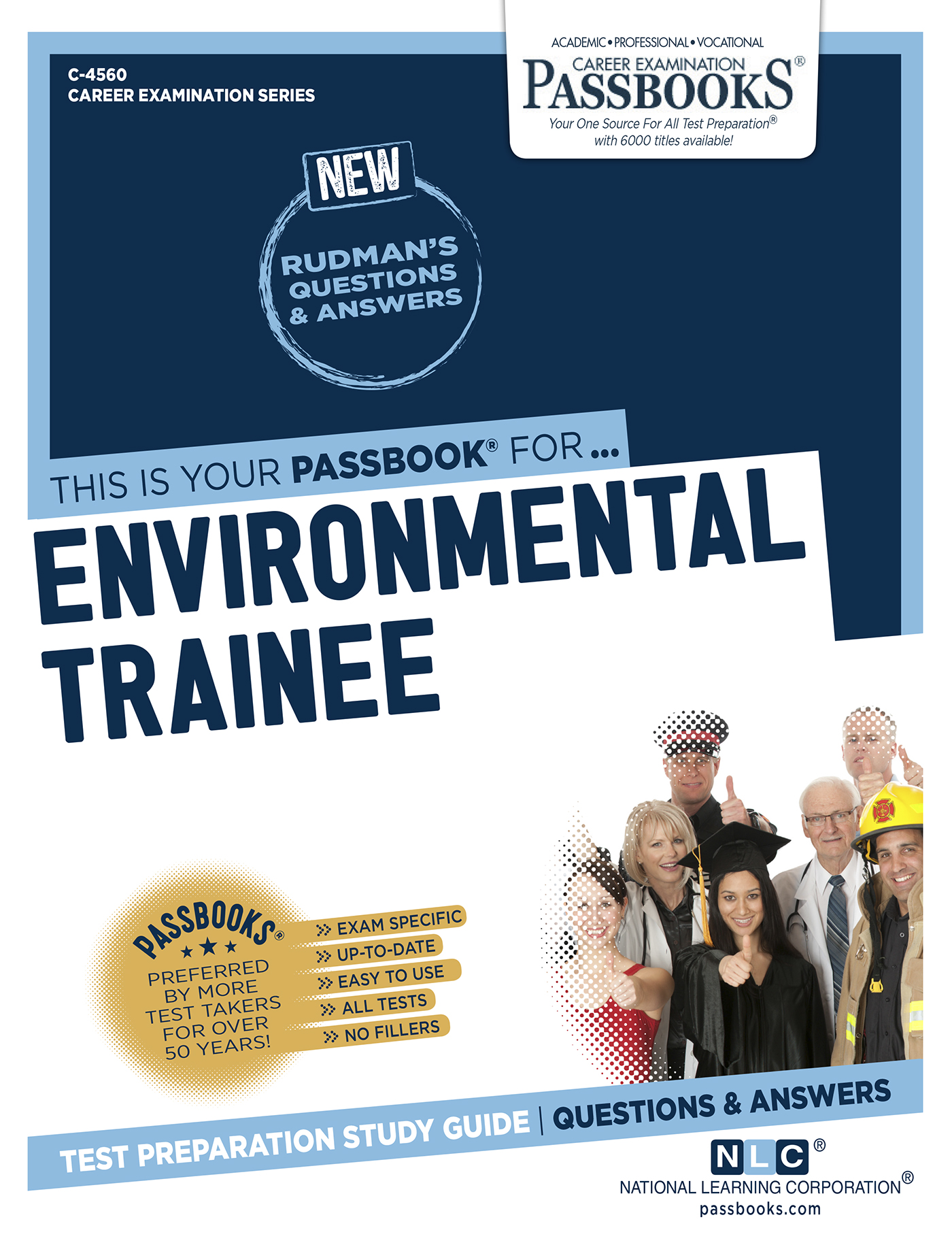 This image is the cover for the book Environmental Trainee, Career Examination Series