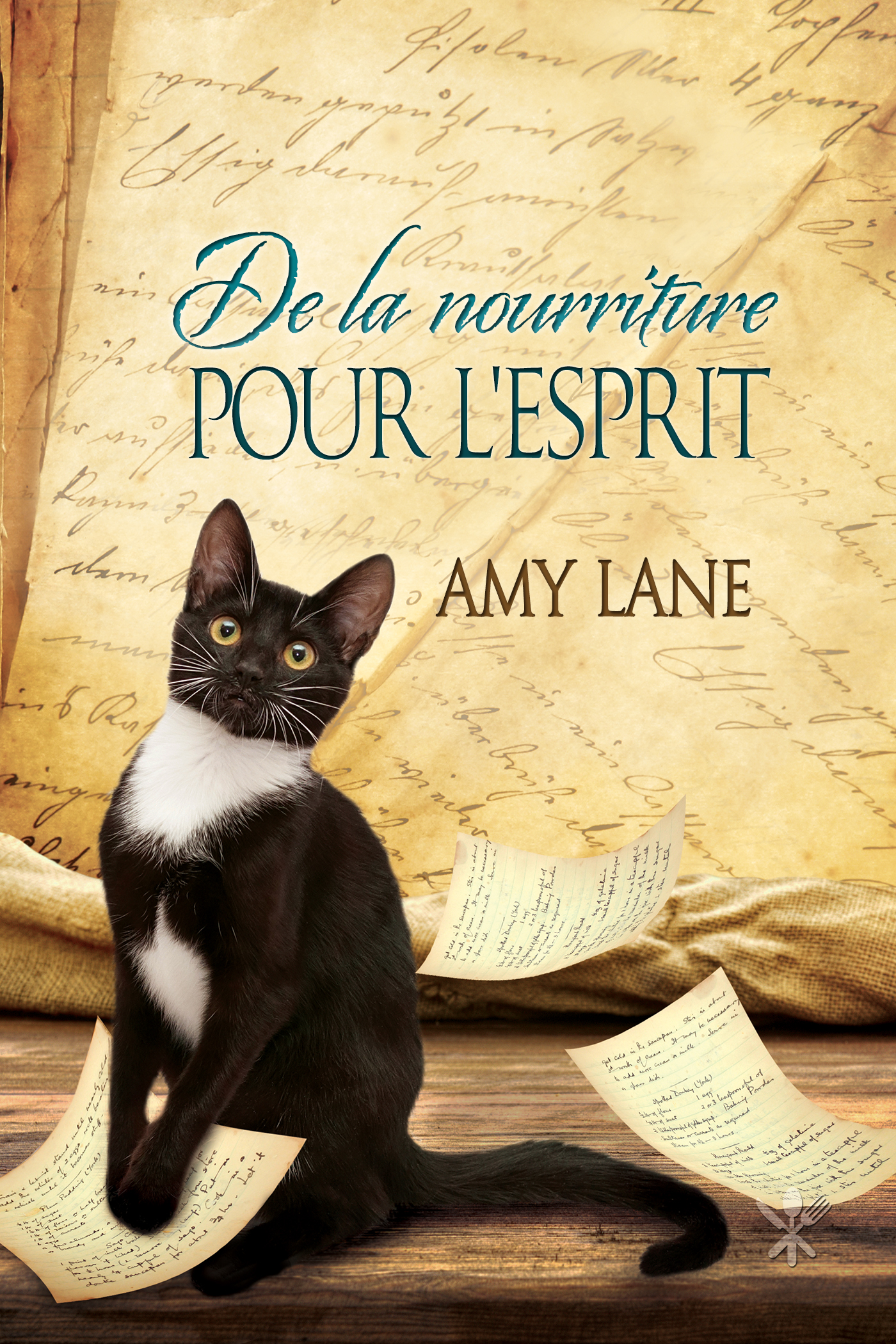 This image is the cover for the book De la nourriture pour l'esprit, Contes d'un étrange livre de cuisine