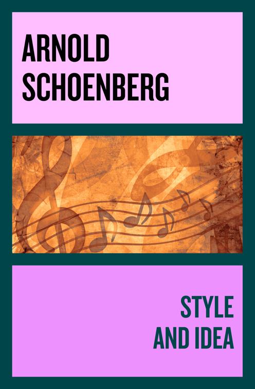 Style and Idea