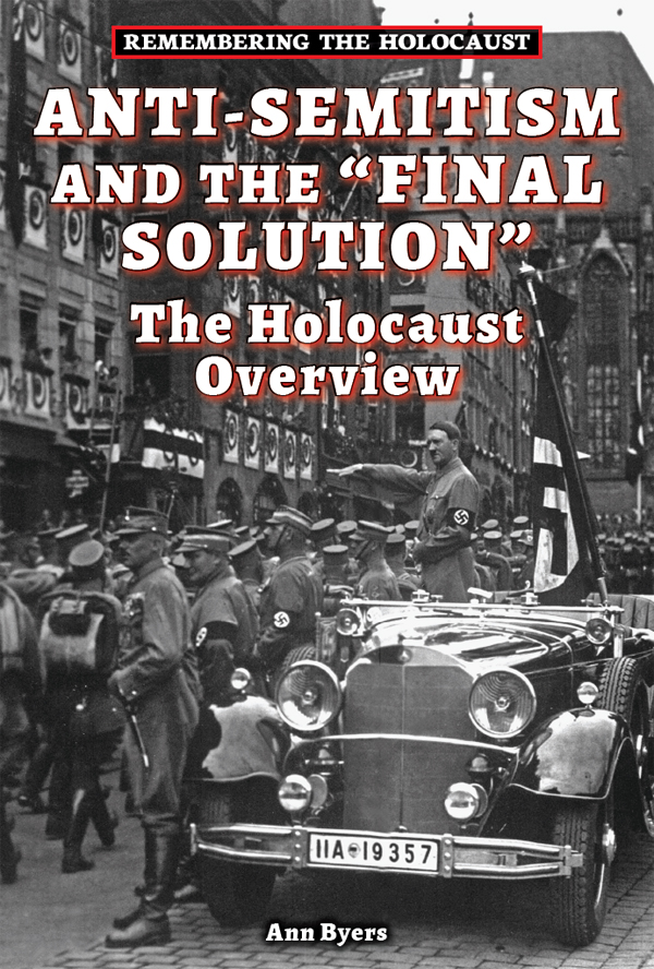 This image is the cover for the book Anti-Semitism and The “Final Solution”