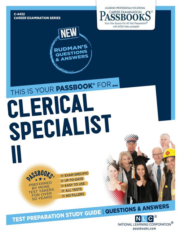Clerical Specialist II, Career Examination Series