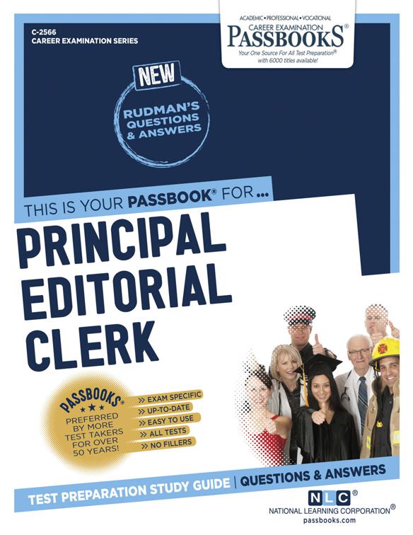 Principal Editorial Clerk, Career Examination Series