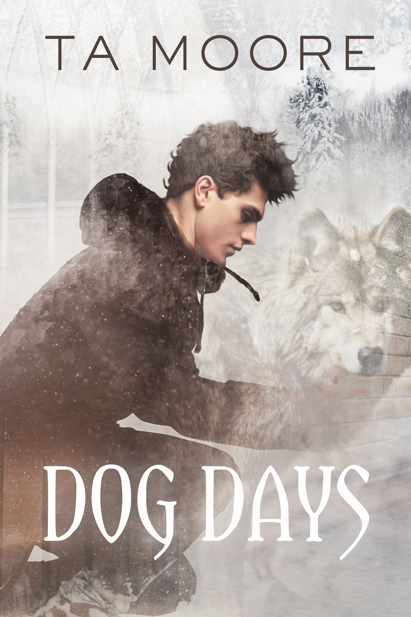 This image is the cover for the book Dog Days, Wolf Winter