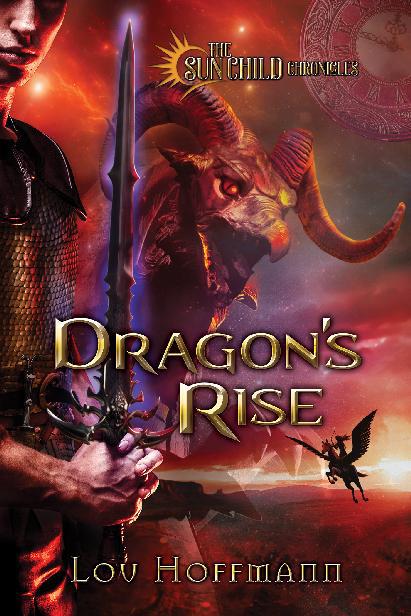 This image is the cover for the book Dragon's Rise, The Sun Child Chronicles