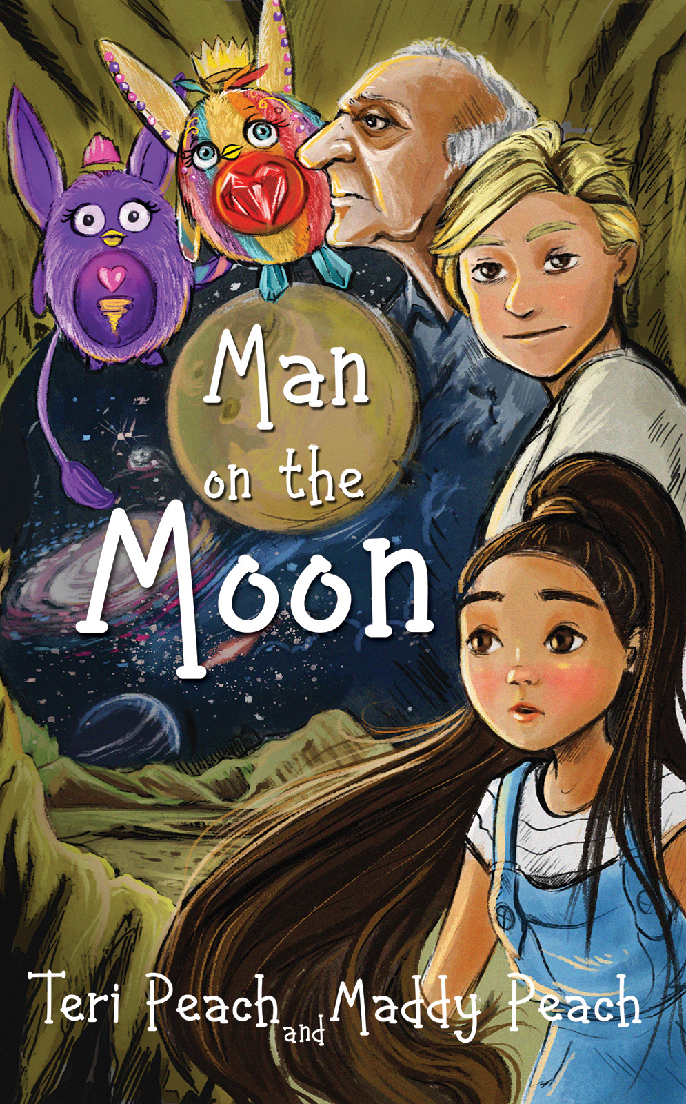 This image is the cover for the book Man on the Moon