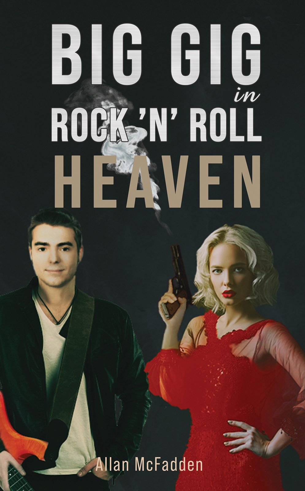 This image is the cover for the book Big Gig in Rock ’N’ Roll Heaven