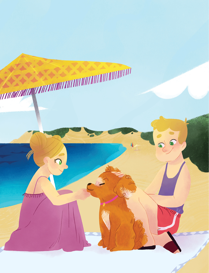 This image is the cover for the book The Adventures of Callie the Cavoodle