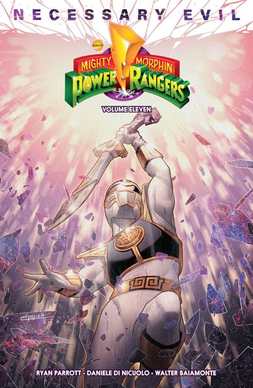 This image is the cover for the book Mighty Morphin Power Rangers Vol. 11, Mighty Morphin Power Rangers