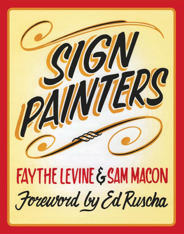 This image is the cover for the book Sign Painters