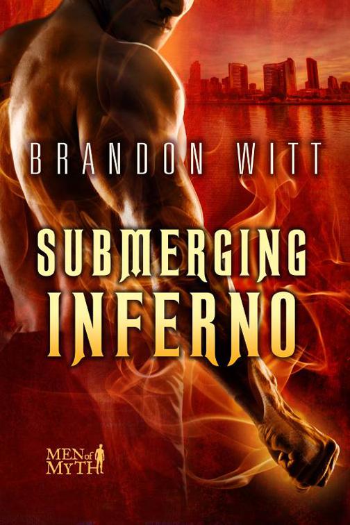 This image is the cover for the book Submerging Inferno, Men of Myth