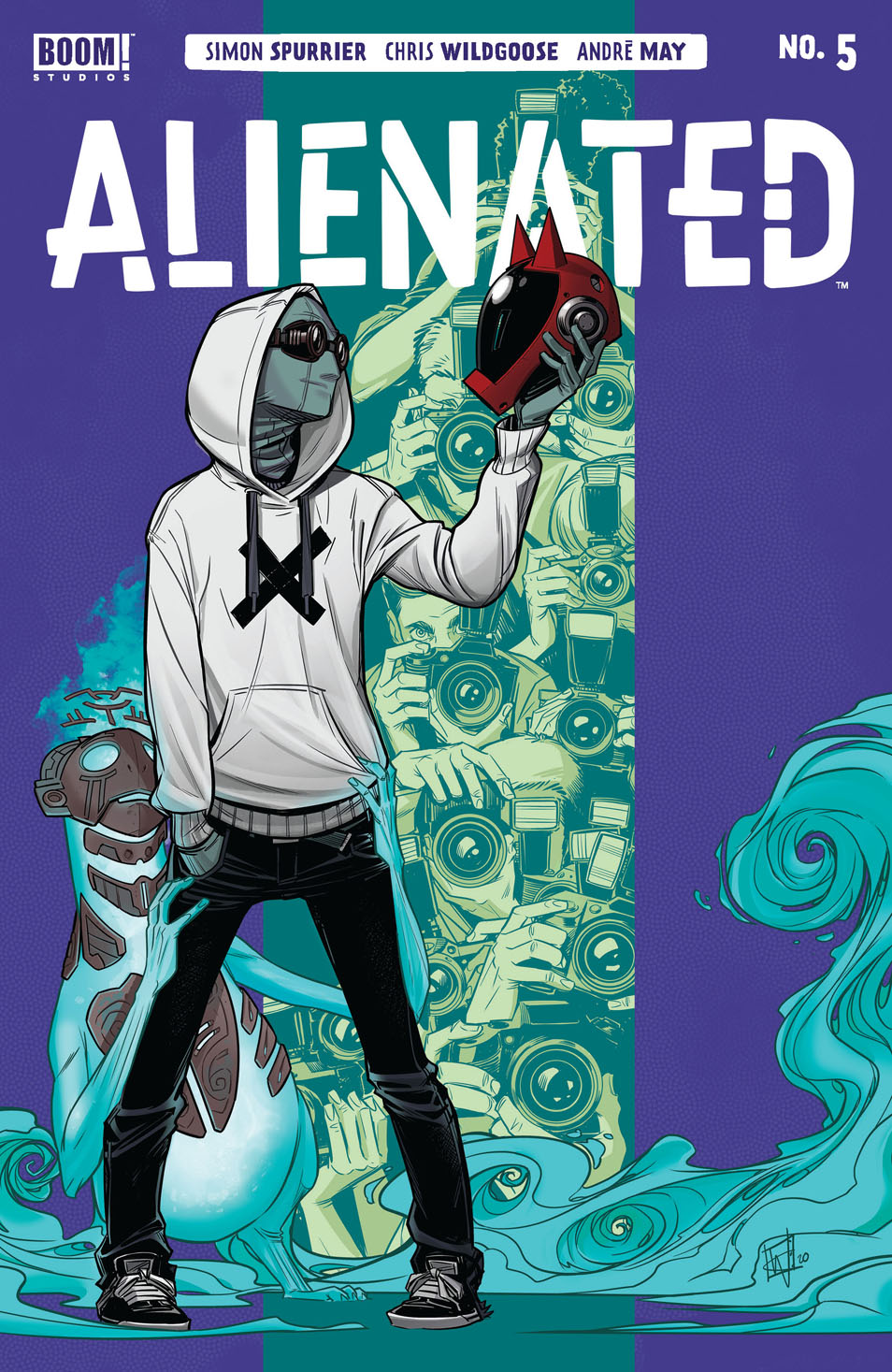 This image is the cover for the book Alienated #5, Alienated