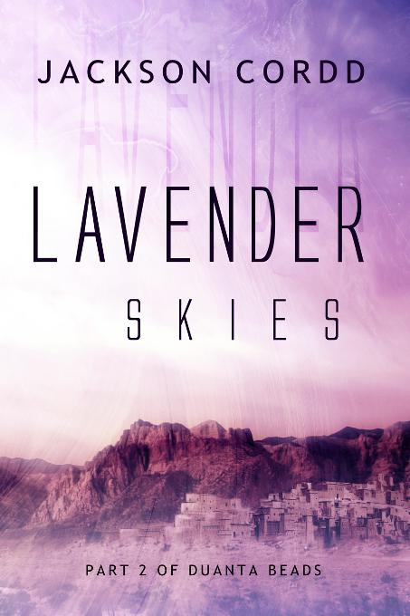 This image is the cover for the book Lavender Skies, Quantinum Residue Saga