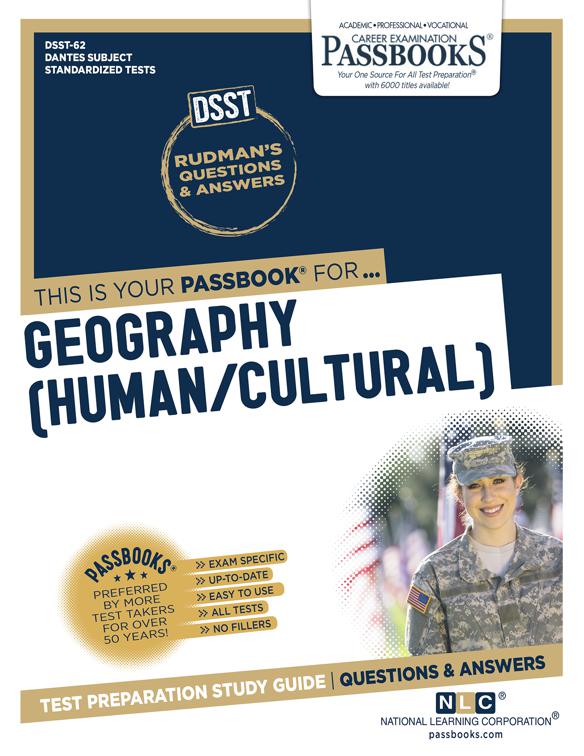 GEOGRAPHY (HUMAN/CULTURAL), DANTES Subject Standardized Tests (DSST)