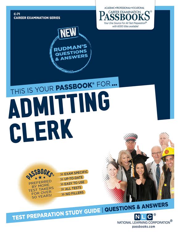 Admitting Clerk, Career Examination Series