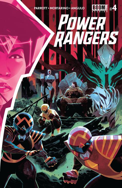 This image is the cover for the book Power Rangers #4, Power Rangers