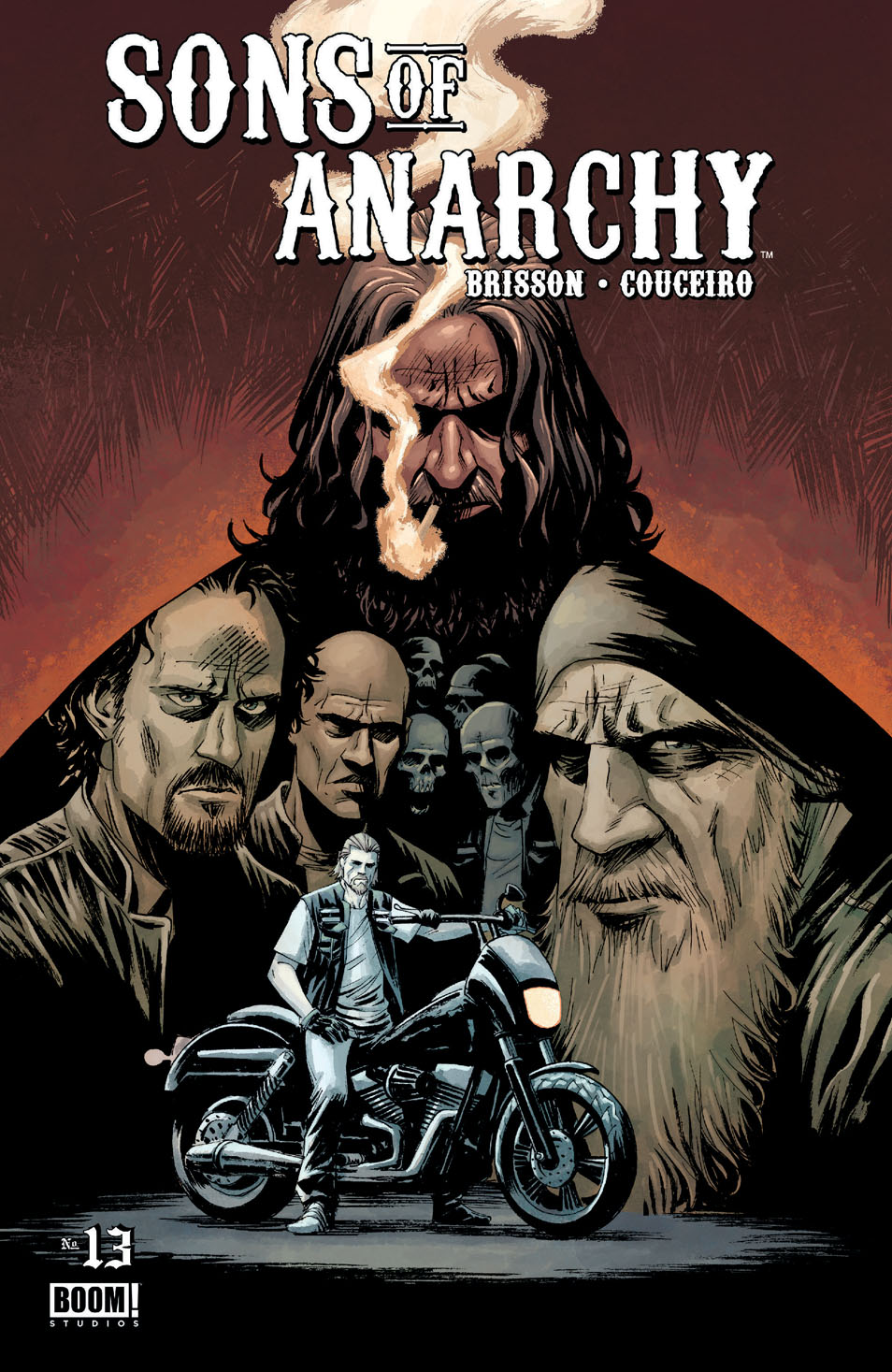 This image is the cover for the book Sons of Anarchy #13, Sons of Anarchy